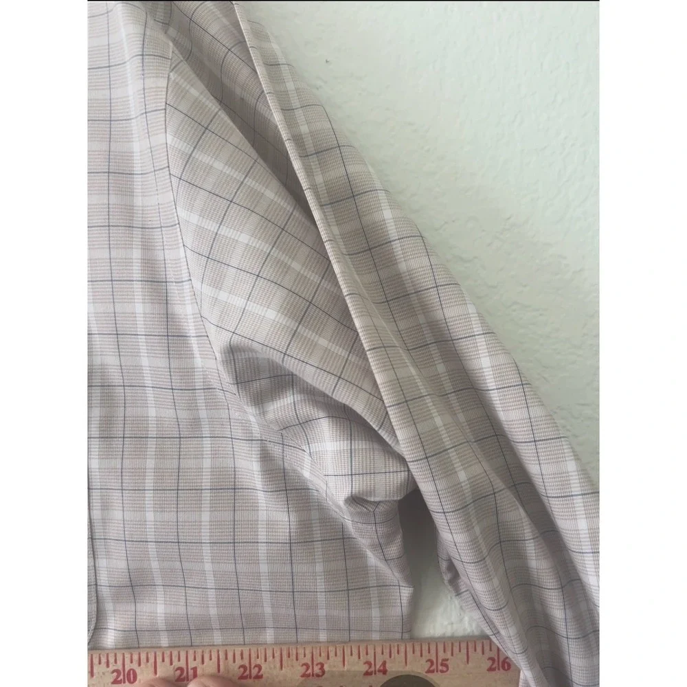 Brooks Brothers 346 Mens‎ Slim Fit Non Iron All Cotton Plaid Dress Shirt 17-6/7